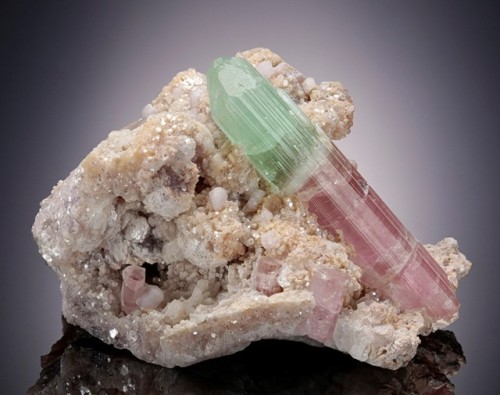 Elbaite with Pollucite and Albite - Paprok, Nuristan Province, Afghanistan