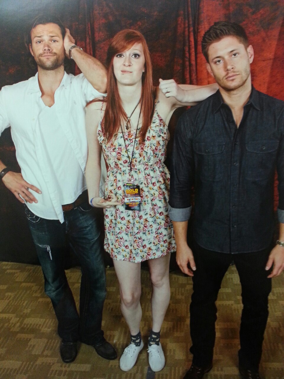 consultingsuperhusbands:  sammywinchester:  Jared’s 6’4”&gt; my 6’3”&gt;