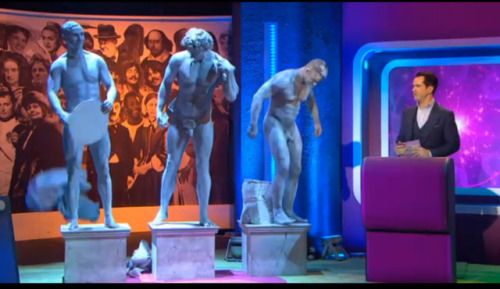 bizarrecelebnudes: The Big Fat Quiz on Everything - Nudity British quiz show. They had a segment on 