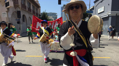 May Day in L.A. Thousands of people took to the streets in the annual May Day marches in downtown Lo