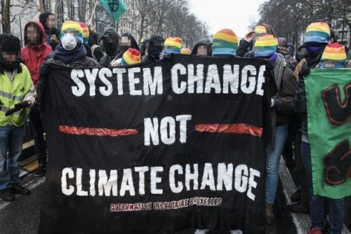 Brussels, 27 January 2019. Protest for climate justice! (Pictures from Alternative Libertaire Bruxel