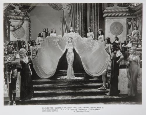 fripperiesandfobs: Cape designed by Travis Banton for Claudette Colbert in Cleopatra (1934