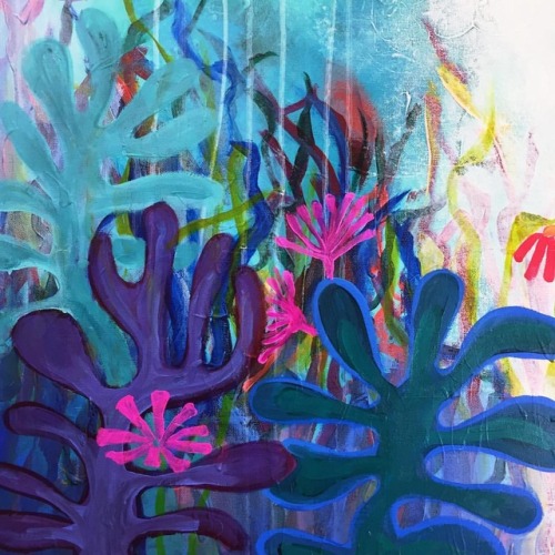 Questionable underwater florais why I paint‍ . . . . . . . #lisapalmerart #paintinggame #nodoubts #u