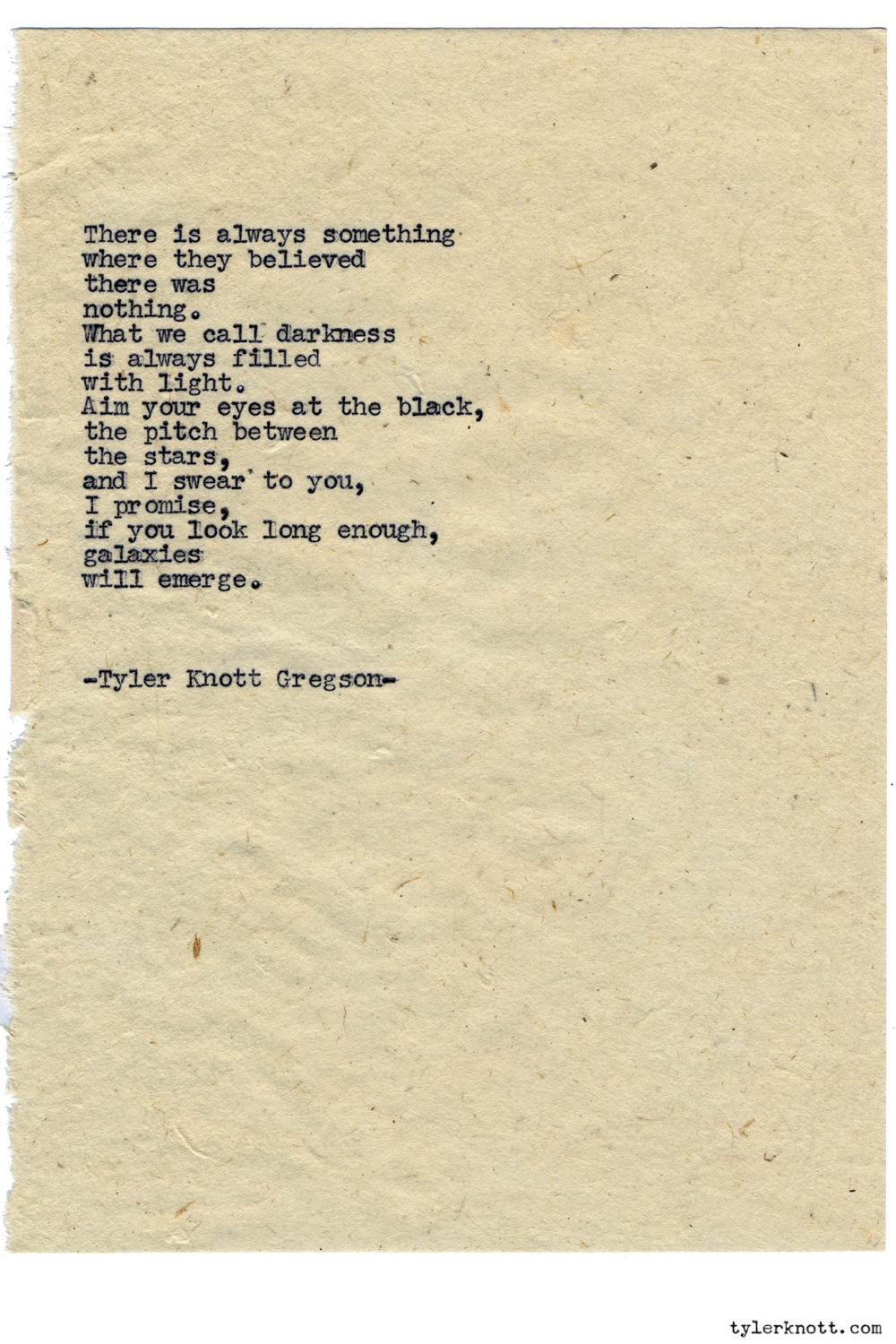 tylerknott:  Typewriter Series #1124 by Tyler Knott Gregson*Chasers of the Light,