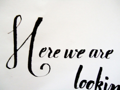 Calligraphy stuff~ the quote is from 30STM lyrics.Mar. 04, 2014.#1