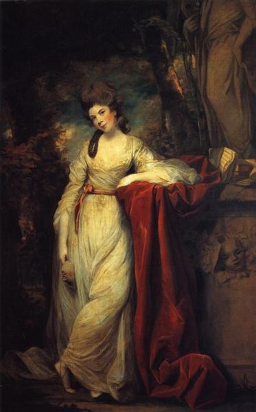 Frances Abington, as painted by my particular friend, Sir Joshua Reynolds. She was a major figure on