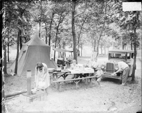 vintageeveryday:20 amazing vintage photographs of tent camper trailers in the 1920s.