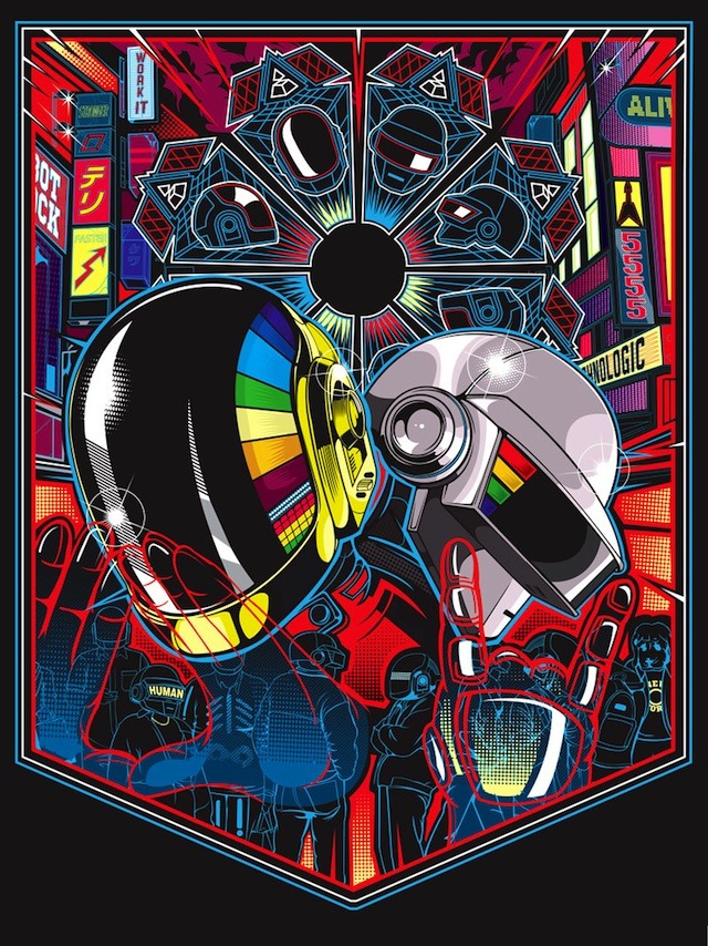 geek-art:
“ Geek-Art.net : Rediscovery : an artshow tribute to Daft Punk @Gauntlet Gallery
Art by Sam Ho
”