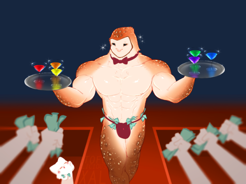 tofudumps - [R-18] HUNKY BEEFY OWL BARTENDER!!! !!!∑(๑✪0✪๑ )When...