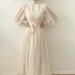 velvetcloak:vintage 1970’s romantic cream lace prairie dress | sororité