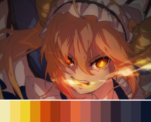  Miss Kobayashi’s Dragon Maid (2017)• Color palette requests  • Follow me on my personal Tumbl