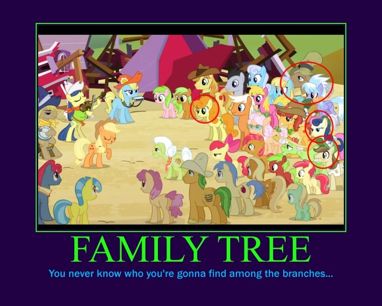 fisherpon:  Apple Family Motivational by ~UniversalStudiosGeek ….Bonbon? ….Cloudchaser?