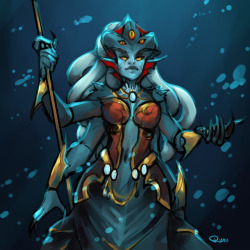 rurukatt: A quick Azshara sketch for MerMay