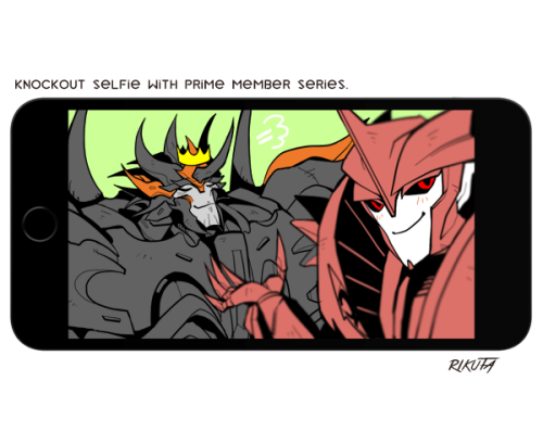 rikuta:  Knockout selfie with prime member series 22!!KNOCKOUT & PREDAKING.  This series is last at the next time!!!!!