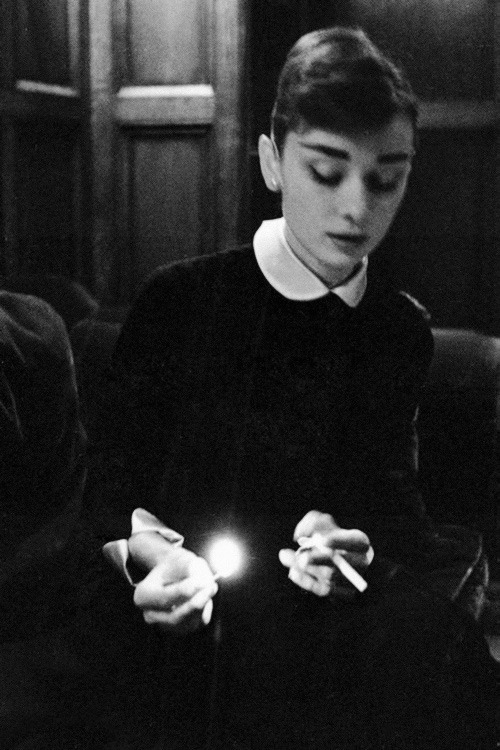 XXX vintagegal:  Audrey Hepburn at the bar of photo