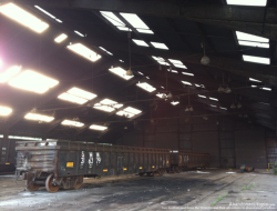 abandonedandurbex:  Abandoned Train Repair Hangar, Ohio USA  [1250x950]Source: https://openpics.aerobatic.io/