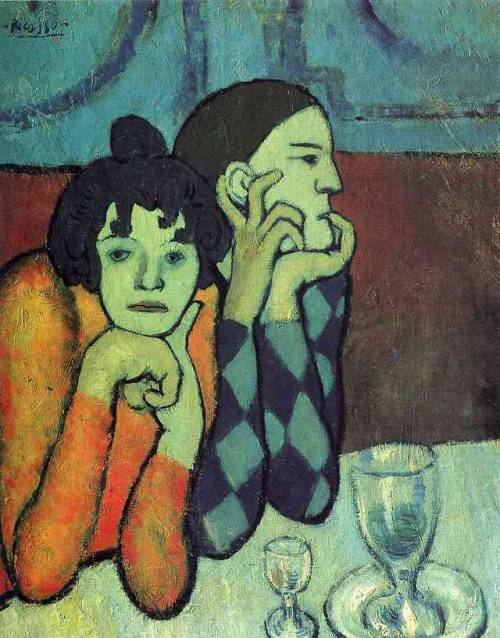 Two Acrobats (Harlequin and His Companion), Pablo Picasso, 1901