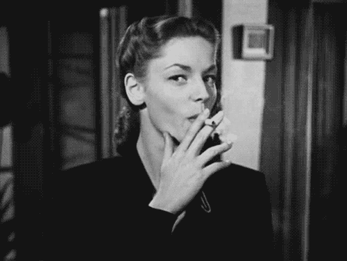 vintageanimatedgifs:Lauren Bacall