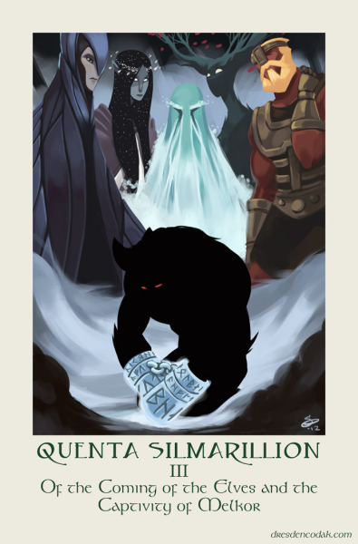 dresdencodak:
“ “Silmarillion Chapter 3: Of the Coming of the Elves and the Captivity of Melkor”
“ “But at the last the gates of Utumno were broken and the halls unroofed, and Melkor took refuge in the uttermost pit. Then Tulkas stood forth as...