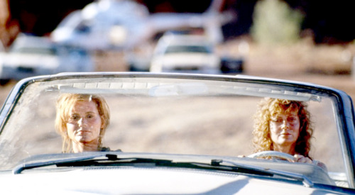 hollywoodlady: Geena Davis and Susan Sarandon for the 25th anniversary of Thelma &amp; Louise ph