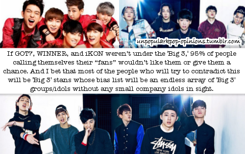 Unpopular K Pop Opinions If Got7 Winner And Ikon Weren T Under The Big 3