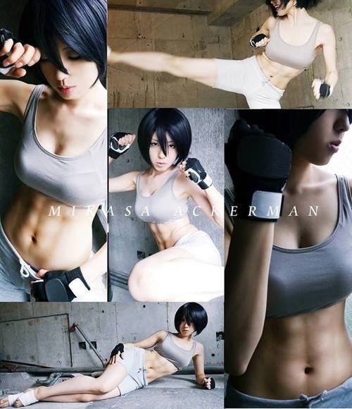 kikkochan:  Mikasa abs is so sexy… my god