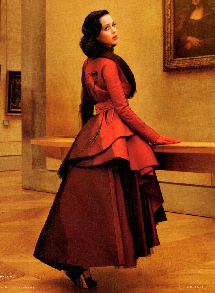  Katy Perry wearing Dior Haute Couture for Vanity Fair, June 2011 