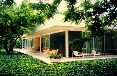 Eero Saarinen,  the Miller House, Columbus, Indiana, 1953-57