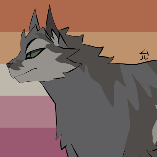 shrimp-sushi:warrior cat pride icons w my designs lol (free to use w credit)cats in order in tags