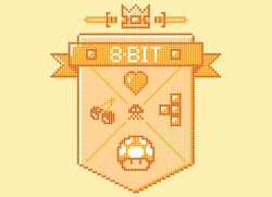 threadless:  When the House of Retro Gaming marches into battle, their uniforms are emblazoned with “8-Bit&ldquo; by Arkady, the new official coat of arms for gamers around the world! Pick up this new tee, as well as the rest of this week’s newest