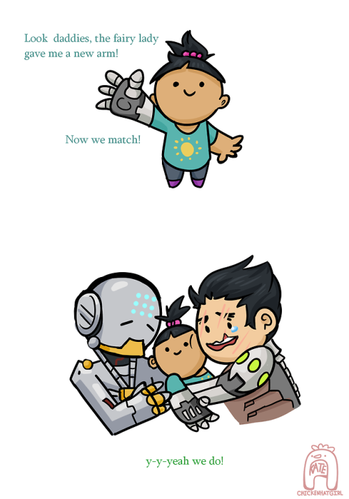 She was born without an arm and while Genji won’t admit it, its why he wanted to adopt her.Gen