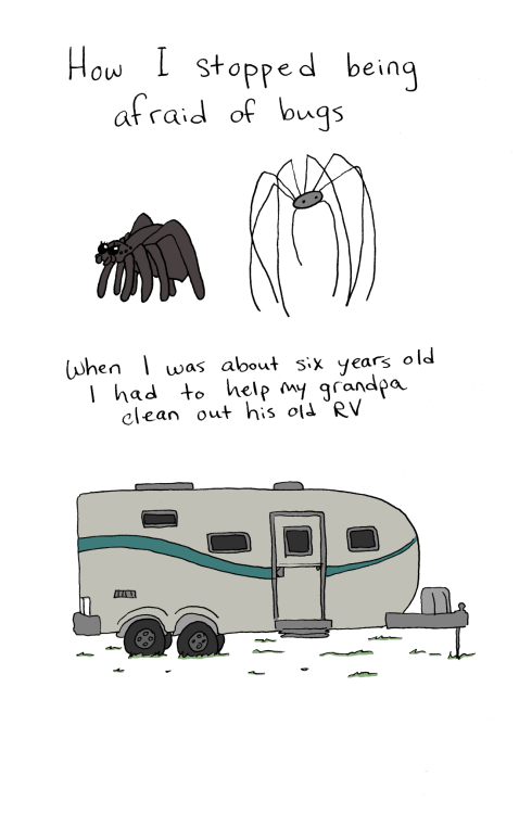 Alright, guys. My winter blues are almost over. Here’s a silly comic about creepy crawlies. 