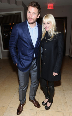 chrisprattdelicious:   Chris Pratt and Anna Faris attend GREY GOOSE Pre-Oscar Party at Sunset Tower on March 1, 2014 in West Hollywood, California. 