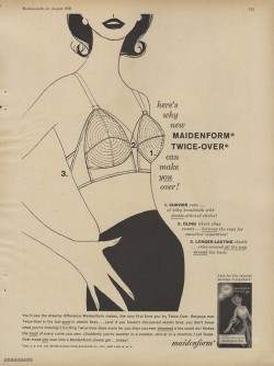 adsausage:  Maidenform Twice-Over {1956}