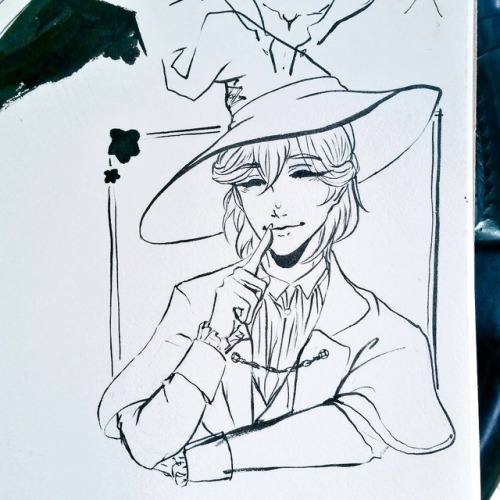 Magical halloween live Reiji came home in my last pull I&rsquo;m so happy!! A quick doodle as my