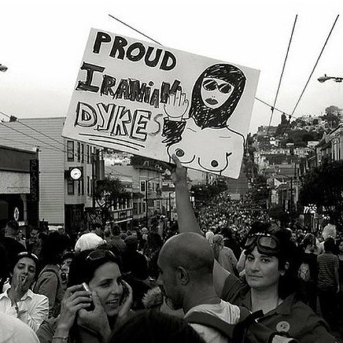 h-e-r-s-t-o-r-y:PROUD IRANIAN DYKEsubmission from @fashion_outlaw A photo of her at the SF Pride Mar