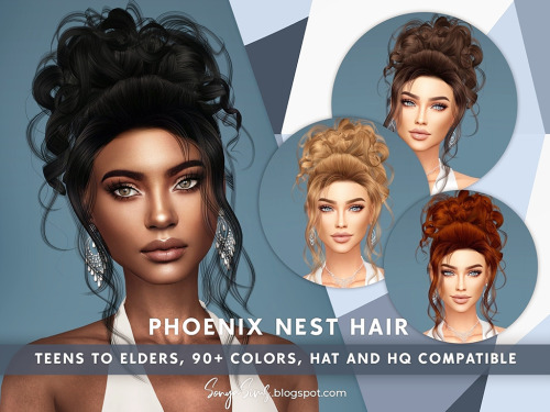 sonyasimscc:DOWNLOAD (CURRENT WEEK) ♠ Anthem of Praise Hair *PATREON* ♣ Phoenix Nest Hair *FREE*DOWN