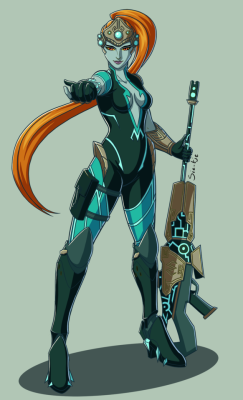 sie-tje: Midna from Zelda Twilight Princess dressed as Widowmaker