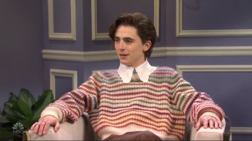 Timothée as Harry Styles on Saturday Night Live! - 12.12.20