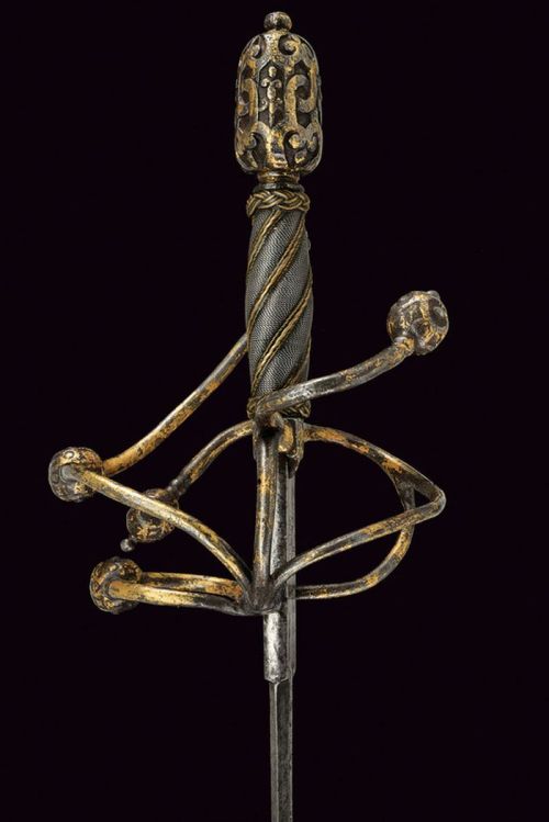 art-of-swords:Rapier Maker: Antonio PiccininoDated: mid-16th centuryCulture: ItalianMeasurements: ov