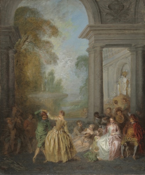 cma-european-art: Dancers in a Pavilion, Jean-Baptiste Pater , 1720s, Cleveland Museum of Art: Europ