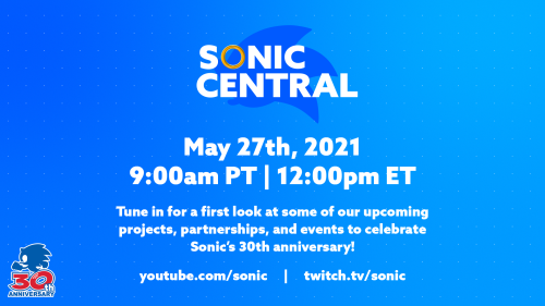 sonicthehedgehog: Did someone say news?Tune in at 9am PT on 5/27 for a first look at some of the pro