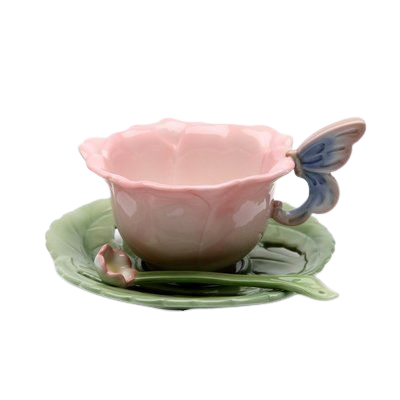 Cottagecore ceramic teacups 