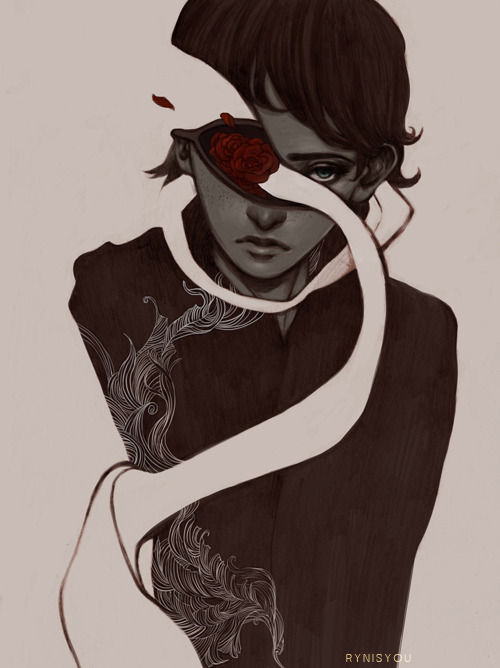 rynisyou:  Quick sketch Ballpoint, pencil on moleskineColour (SAI)  