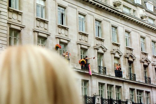 dioynsus:some photos from london pride back in july &lt;3 it was my first time with 35mm film so