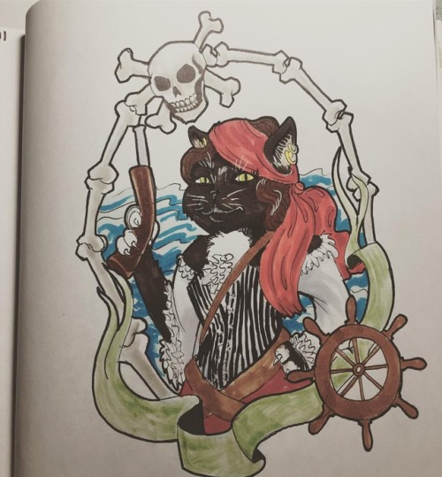 10/25/17 - I used my cat as a model for this! I love it, even though I might have colored it a wee b