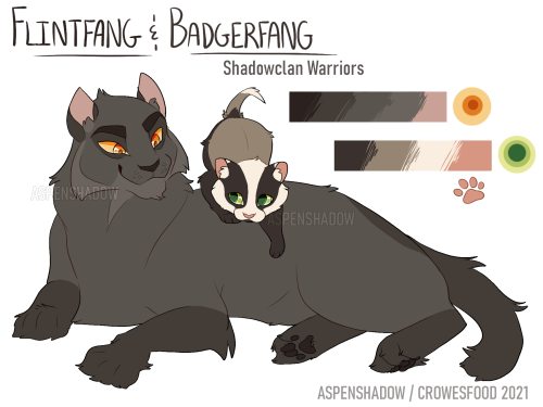 Flintfang & BadgerfangIf there’s any story in Warriors that absolutely obliterates my heart, it’
