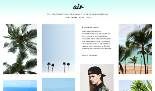 “Air” Previews: 1 & 2  /  Download One, two, three or four columns! 200px, 250px, 300px or 350px