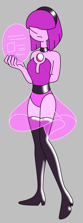 Three-way hexafusionViolet Parr (Incredibles), Fluttershy (MLP), Blue Pearl (Steven Universe)