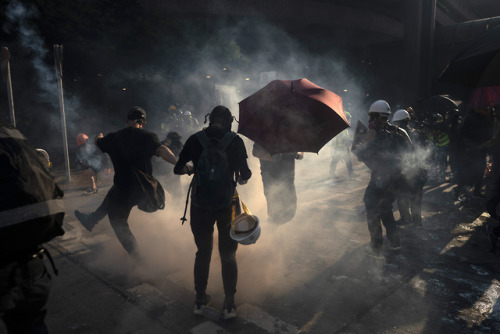 PHOTOS: Hong Kong protester shot and dozens arrested as Trump lauds China on National DayA pro-democ